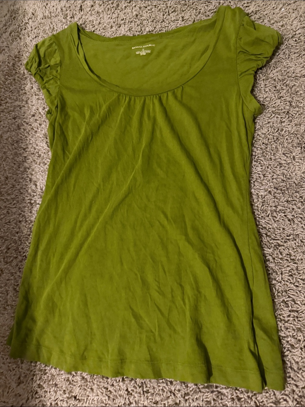 Banana Republic Olive Green Scoop Neck Tank Top